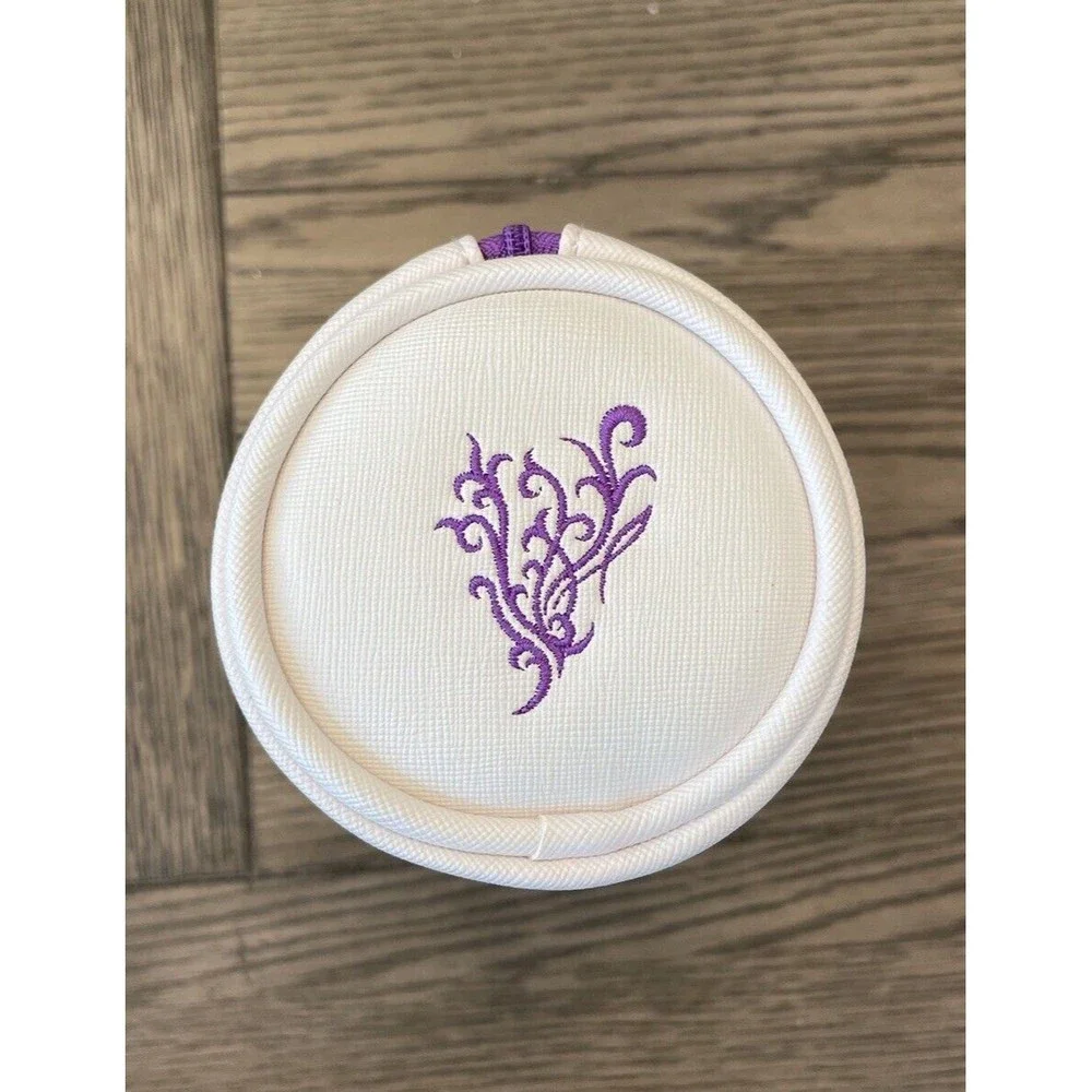 Younique Jan 2017 Kudos Zipper Makeup Bag Purple White Never Used